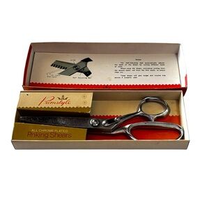 Primstyle Chrome Pinking Shears fabric crafts quilting sewing vintage patterns